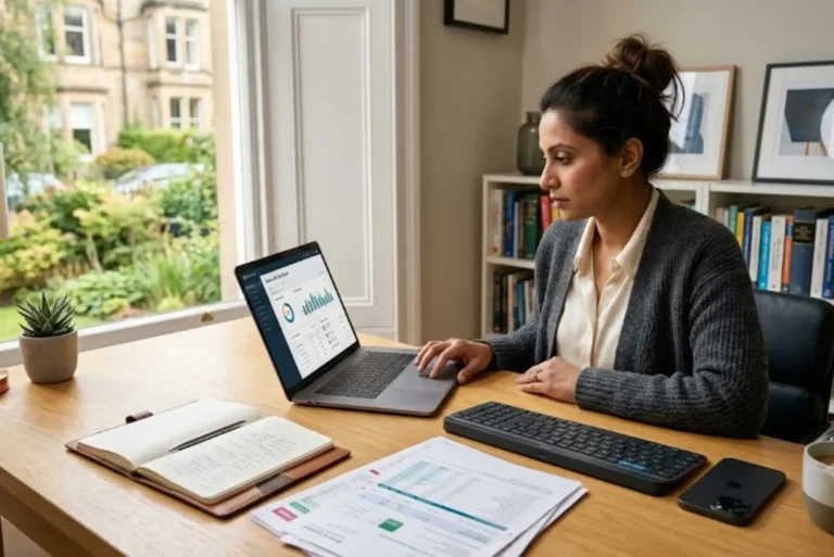 UK professional managing tax information using an online personal tax account